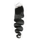 Body Wave 100% Human Hair 4x4 Lace Closure Natural Black