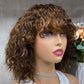 Special Color Virgin Hair Water Wave Bob Wig