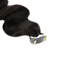 Nature Virgin Human Hair Body Wave Tape In Hair Extension