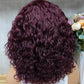 Special Color Virgin Hair Water Wave Bob Wig