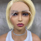 High Quality T-Part Frontal Remy Human Hair Pixie Cut Wigs