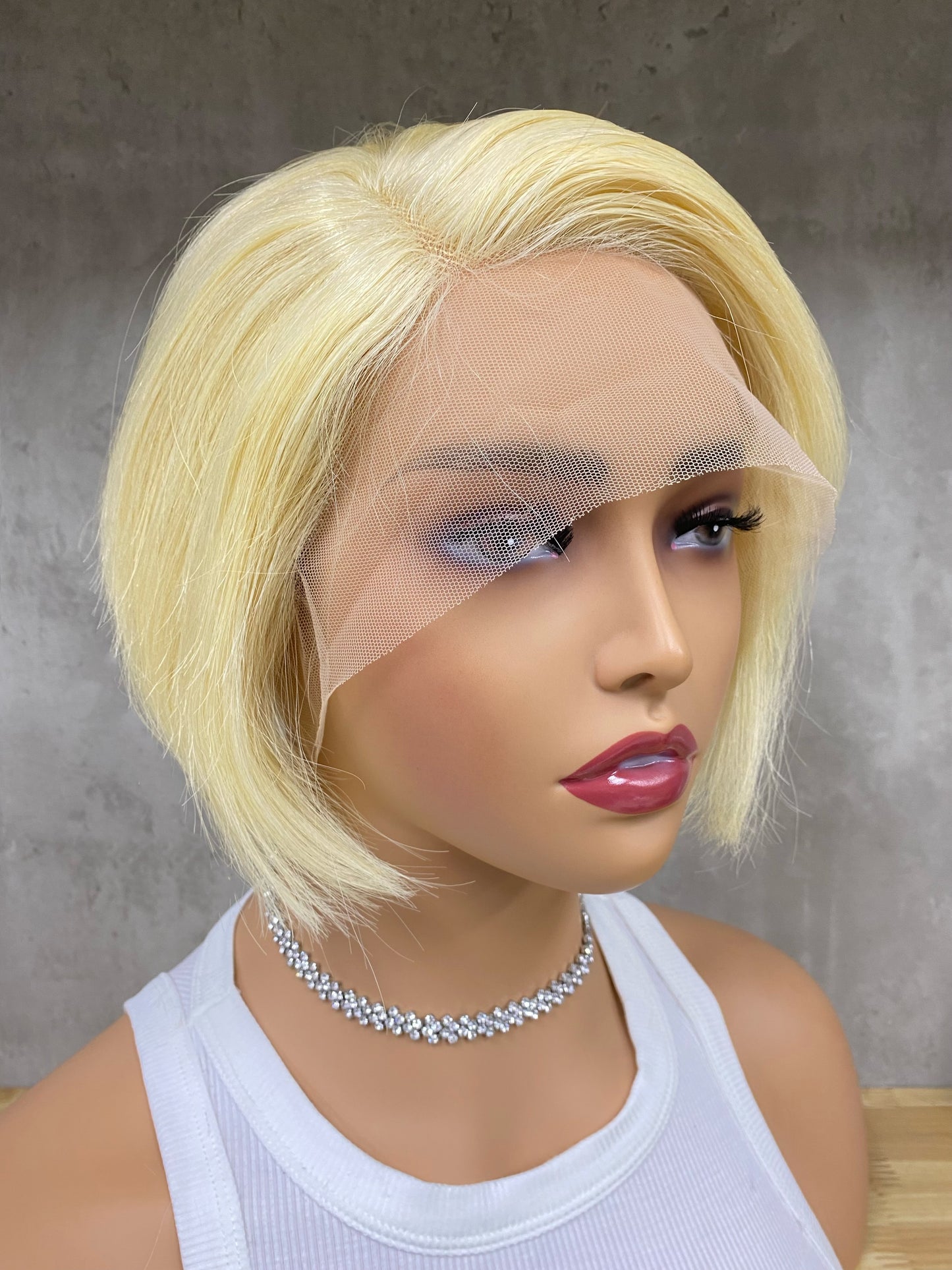 High Quality T-Part Frontal Remy Human Hair Pixie Cut Wigs