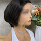 High Quality T-Part Frontal Remy Human Hair Pixie Cut Wigs