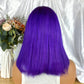 Special Remy Human Color Hair Purple Bob Wig