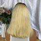 Special Remy Human Color Hair Nature/Blonde Bob Wig