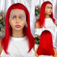 Special Remy Human Color Hair Red Bob Wig