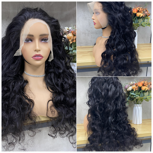 Nature 13x4 Lace Remy Human Hair Loose Wave Long Hair Wigs