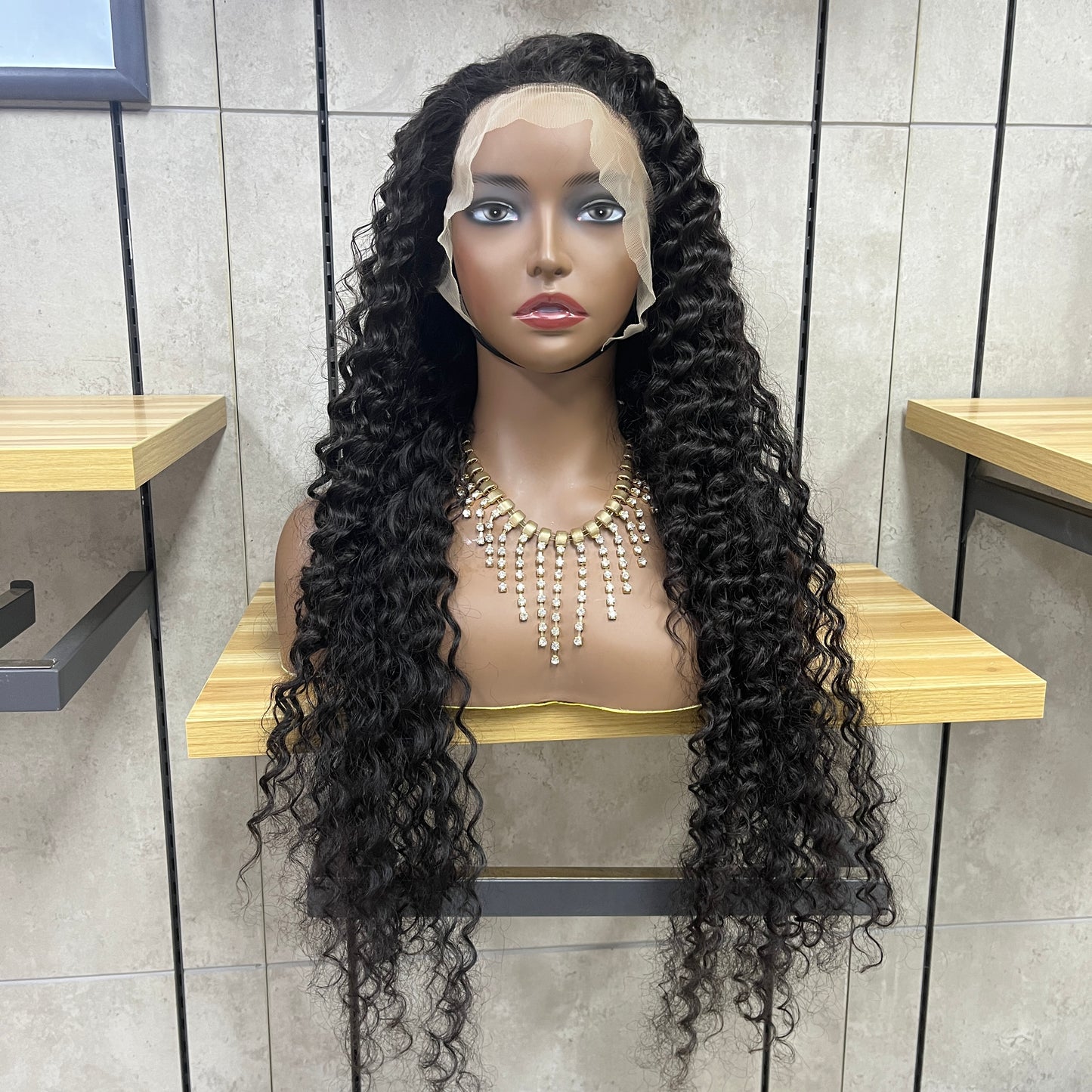 Future 13x4 Lace Remy Human Hair Deep Wave Wigs