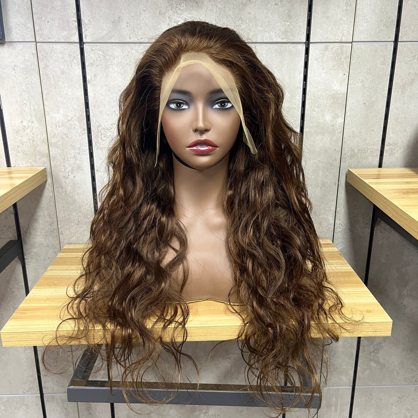 Honey Brown 13x4 Lace Remy Human Hair Body Wave Wigs