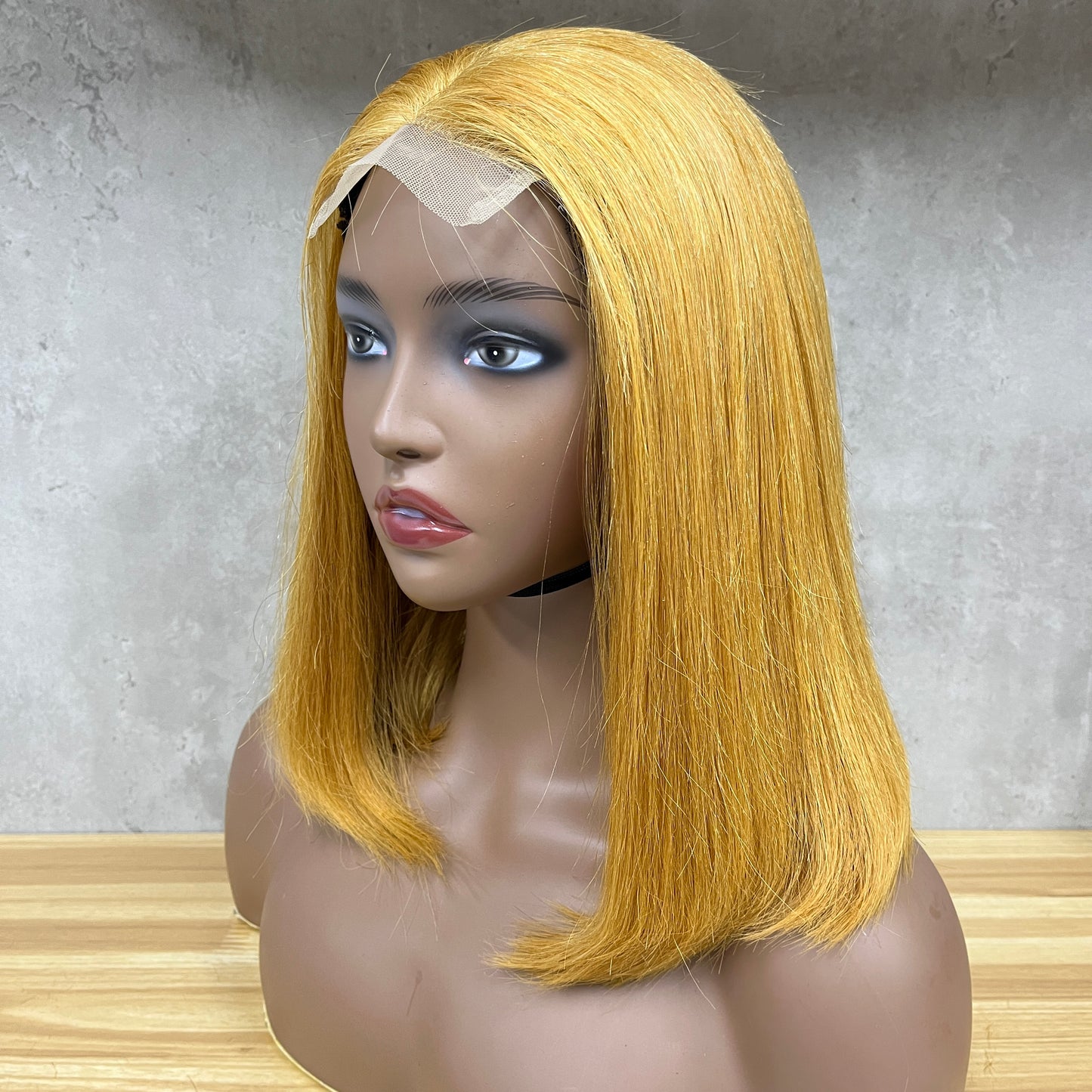 Honey Blonde 4x4 Lace Fumi Human Hair Straight Wigs