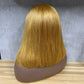 Honey Blonde 4x4 Lace Fumi Human Hair Straight Wigs