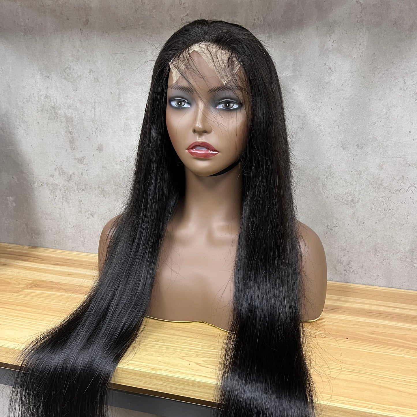 Nuture 4x4 Lace Grade Human Hair Straight Full Long Hair Wigs