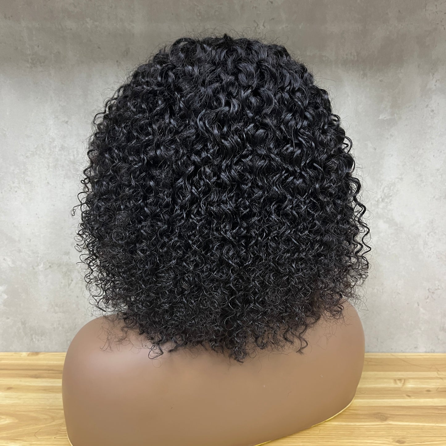 Nuture Kinky Curly Human Hair Fringe Wig