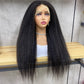 High Density 13x4 Lace Yaki Straight Wigs Remy Human Hair