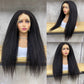 High Density 13x4 Lace Yaki Straight Wigs Remy Human Hair