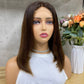 Mix Honey Brown 4x4 Lace Fumi Human Hair Straight Bob Wigs