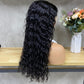 Nature Black Water Wave 13x4 T-Part Lace Frontal Remy Human Hair Wig