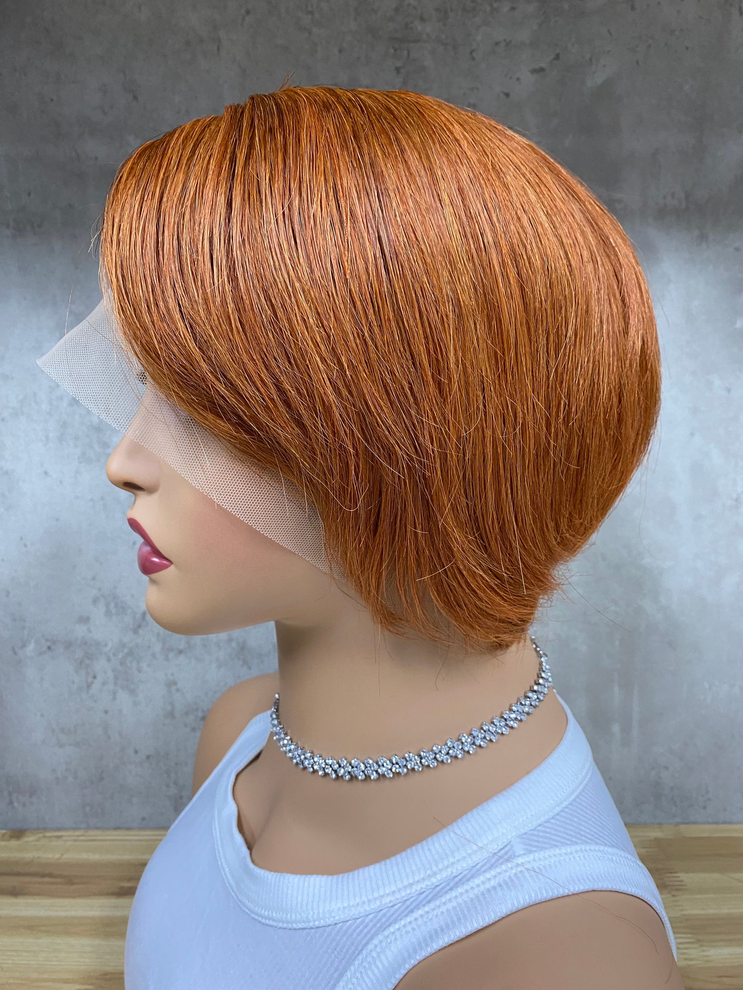 High Quality T-Part Frontal Remy Human Hair Pixie Cut Wigs