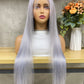 Moonlight Grey 13x4 Lace Frontal Remy Human Hair Straight Hair Wigs