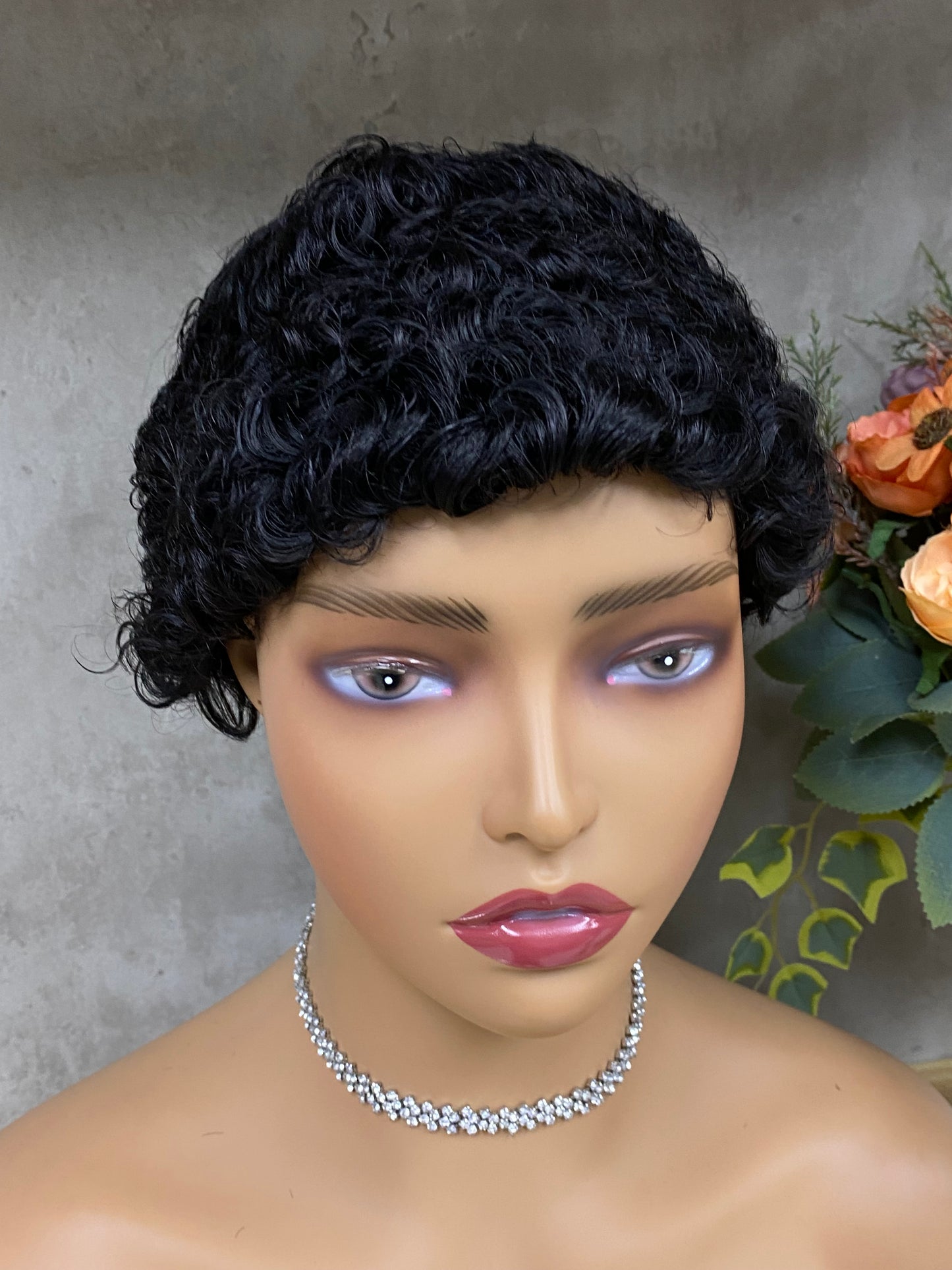 Special Texture Remy Human Hair Wool Curly Wig