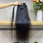 Nature Black Straight Remy Human Ponytail Hair