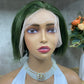 Special Color Dark Green Human Hair Remy Hair Pixie Cut Wig