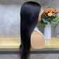 Nature Black Straight 13x4 T-Part Lace Frontal Remy Human Hair Wig