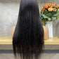 Nature Black Straight 13x4 T-Part Lace Frontal Remy Human Hair Wig