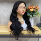 Nature Black Body Wave 13x4 T-Part Lace Frontal Remy Human Hair Wig