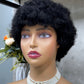 Special Texture Remy Human Hair Afro Curly Hair Wig