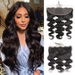 Body Wave Virgin Human Hair 13x4 Lace Frontal Natural Black