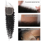 Deep Wave Remy Human Hair 3 Bundles With 4x4 Lace Closure Natural Black