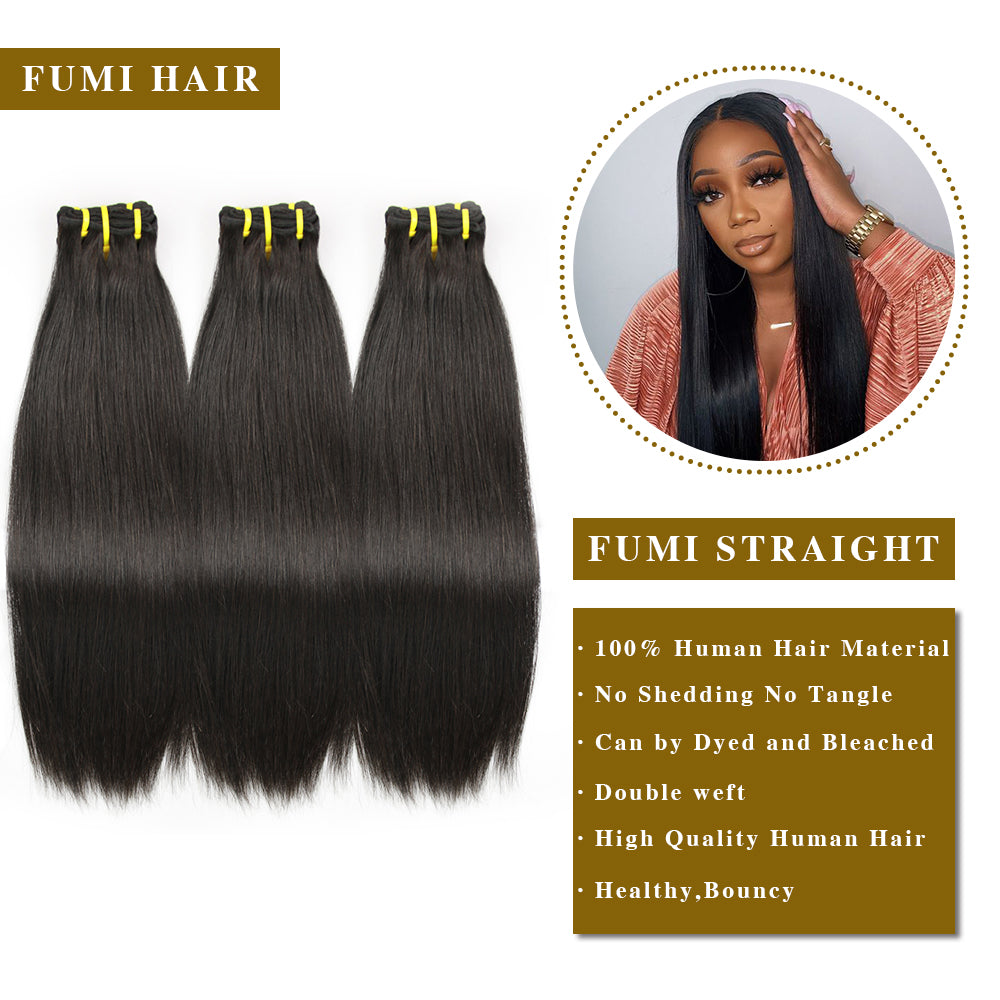 Fumi - Super Double Drawn Straight Hair 3 Bundles