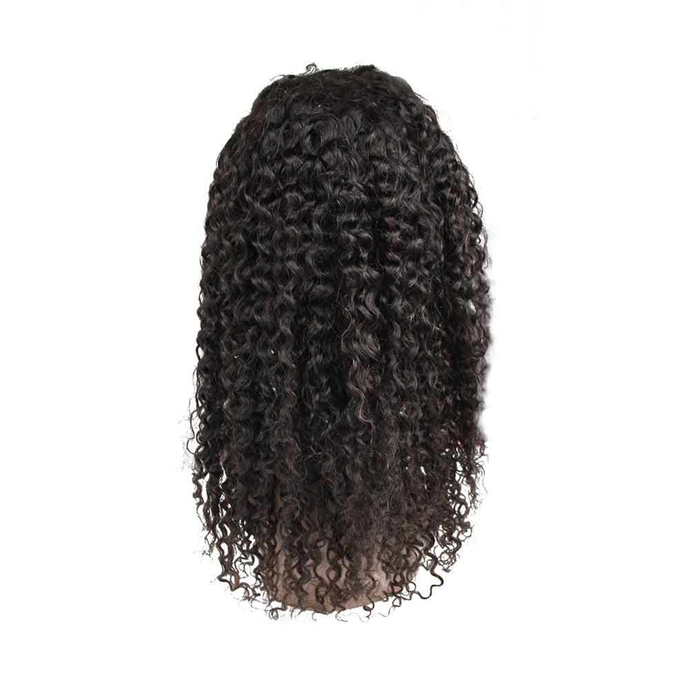 Natural Color Kinky Curly 13x4 Lace Frontal Wig