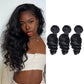 Loose Wave Remy Human Hair 3 Bundles Natural Black